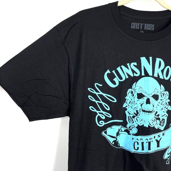 Guns N Roses Paradise City Band Tee Black Women's XXL NWOT - Picture 4 of 5
